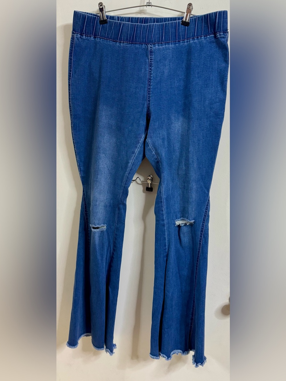Classic Blue Distressed Women’s Jeans